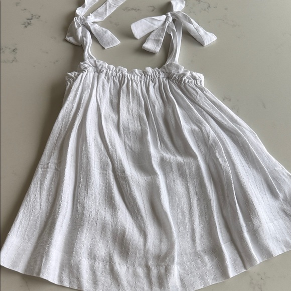 H&M Tops - NWT H&M White Tie Shoulder Seersucker Tank